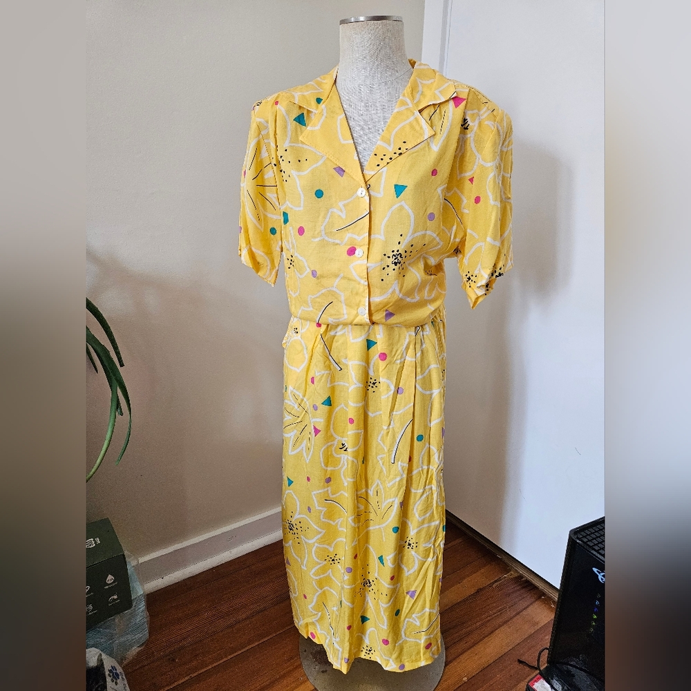 NWT Vintage 80s/90s Skirt And Top Set - Picture 2 of 8